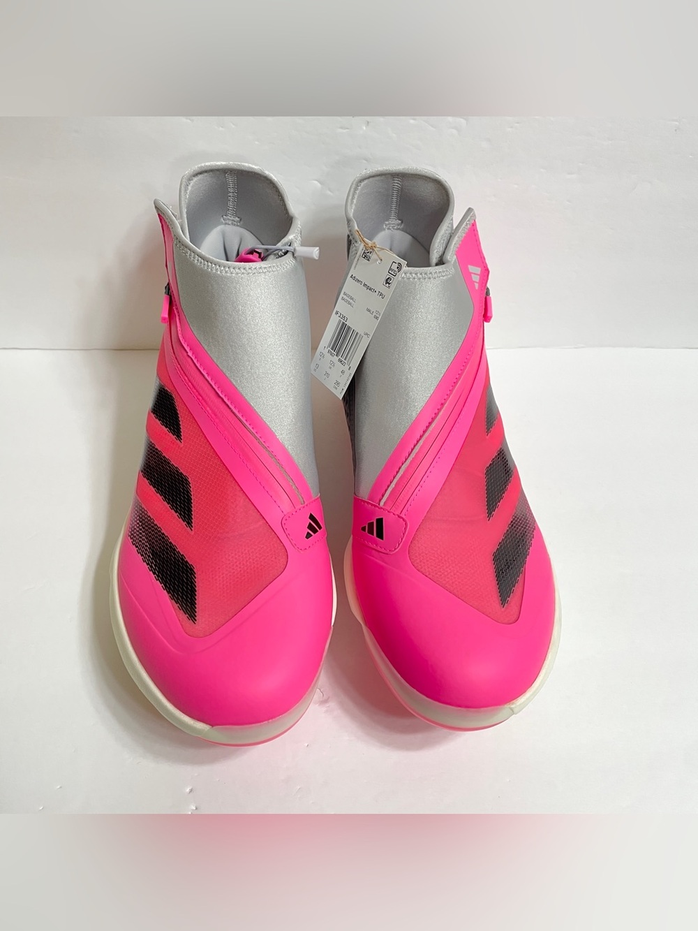 Adidas Adizero Impact+ TPU Baseball Cleats Men's Size 13 Pink Gray IF3353